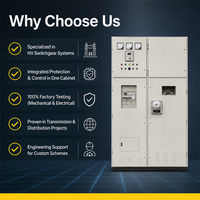 Armoire de commande haute tension personnalisable avec isolation et double protection, moniteur de contrôle de tension nominale 110 kV/10 kV pour applications électriques