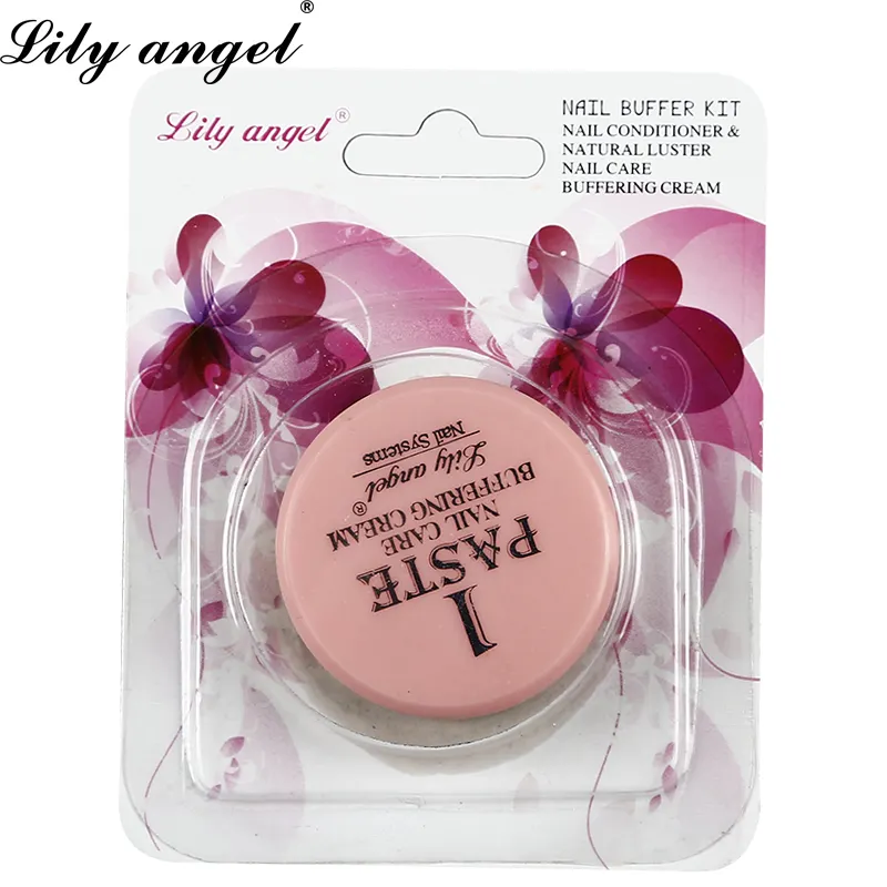 Lily Angel Krim Buffing Kuku, Pemoles Kuku Profesional, Alat Pernis Dekorasi Seni Kuku dengan Chamois Buffing Buffer