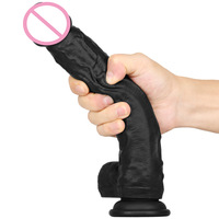 Dildo réaliste extra large en silicone épais avec ventouse pour femmes, jouet sexuel pour adultes