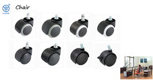 Roulette Usine Approvisionnement Direct 2/2.5 Pouces Petit En Plastique <span class=keywords><strong>Meubles</strong></span> Chaise <span class=keywords><strong>Roulettes</strong></span> - Product Image 4