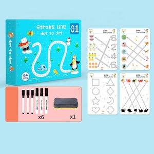 Stylo de contrôle pour enfants, ensemble d'entraînement, <span class=keywords><strong>dessin</strong></span>, écriture, apprentissage, réutilisable, effaçable, copie, stylo, carte d'entraînement, livre pour - Product Image 2
