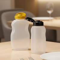 Bouteilles en plastique PET de 200 ml, 270 ml, 300 ml pour miel, confiture, jus, sirop, sauce avec bouchon à vis - Promotion
