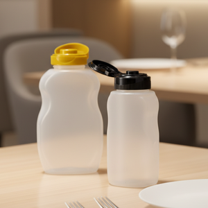 200ml 270ml 300ml 塑料蜂蜜果酱果汁糖浆酱料罐 PET塑料瓶带螺旋盖-促销 - Product Image 1