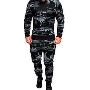 ชุดกีฬาลำลองผู้ชายดีไซน์ให<span class=keywords><strong>ม</strong></span>่แบบสองชิ้น ผลิตตา<span class=keywords><strong>ม</strong></span>สั่งจากโรงงาน ชุดแขนยาวพร้อมฮู้ดสำหรับผู้ชาย - Product Image 2