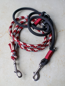 Accessoires pour animaux de compagnie marque privée <span class=keywords><strong>bravecto</strong></span> colliers de chien Paracord corde d'escalade laisse de chien mixte avec mousqueton - Product Image 2