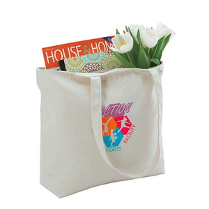 Full Color Cotton <strong>Zippered</strong> Custom <strong>Tote</strong> <strong>Bag</strong> - Product Image 1