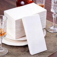 Serviettes en papier Airlaid pour salle de banquet, aspect tissu, jetables, pour service de traiteur et événements