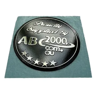 Customized transparent waterproof printed metal aluminum label identification self-adhesive hot handbag sticker label