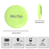 Mini traceur GPS intelligent sans fil ABS à double système de localisation pour portefeuille/bagages/animaux de compagnie compatible iOS/Android