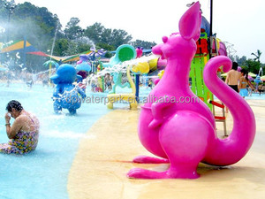 Aqua Kangaroo Water Splash Pad Équipement Intérieur/Extérieur Jouets pour enfants <span class=keywords><strong>avec</strong></span> fibre de verre Acier Métal-Zoo Animals Water Sprinkler - Product Image 4
