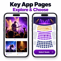 Pengembangan Aplikasi Pemesanan Hiburan Acara Kustom untuk IOS Android Dengan Penemuan Acara dan Pemesanan Tiket LionCreate