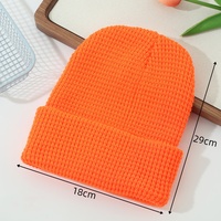 Bonnet unisexe côtelé gaufré personnalisé pour l'hiver, écologique et durable, avec motif de dessin animé, idéal pour les voyages