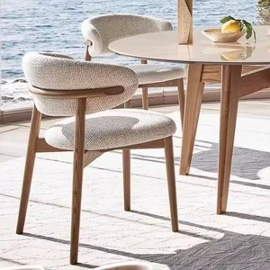 Silla de <span class=keywords><strong>Comedor</strong></span> Nórdica Moderna de Madera Maciza con Respaldo, Precio de Fábrica, para <span class=keywords><strong>Comedor</strong></span>, Sala de Estar Familiar o Uso en Hoteles - Product Image 6
