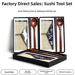 Kit de Sushi Personalizable Anji Newell, Bolsa con Palillos de Bambú, Juego de Regalo, Vajilla para Negocios, Eventos y Restaurantes - Product Image 4