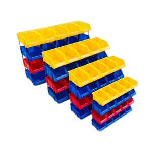 Various Sizes Plastic Stackable And Hanging Bins For Warehouse Storage Racks And Shelves