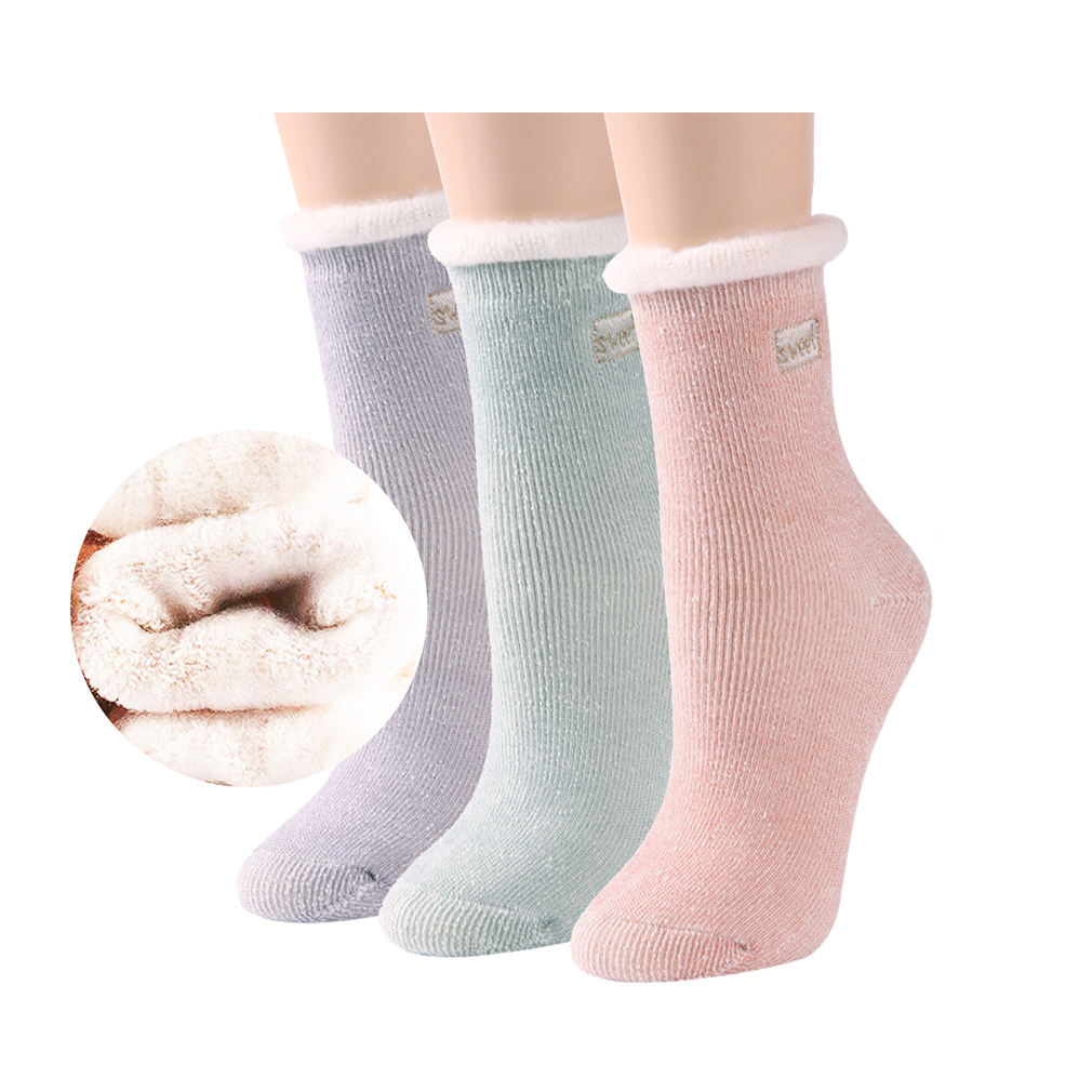 Новые Теплые Уютные теплые толстые женские носки для девочек пушистые махровые зимние носки
