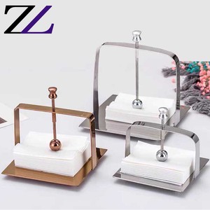 Messicano Ristorante Moderno Stile a Buon Mercato Tavolo <span class=keywords><strong>da</strong></span> <span class=keywords><strong>Cucina</strong></span> Del Partito Decorativo di Nozze in Acciaio Inox Tazza di Caffè Napkin Holder - Product Image 2