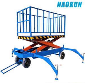 Cina Top 4m 6m 8m 10m 12m 14m 16m 8m ponsel listrik Manlift mengangkat gunting Platform mengangkat medan kasar - Product Image 2
