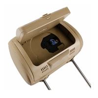 Lecteur DVD universel de qualité supérieure pour appuie-tête de voiture 7 pouces avec SD, USB, jeux, IR, FM, MP5