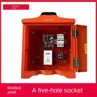 Caja de Distribución de Energía Portátil de ABS, Interruptor DZ47, Clasificación IP54, Bloqueo Antirrobo, Monitoreo de Voltaje/Corriente en Tiempo Real para