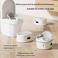 Chaise d'apprentissage de la propreté multifonction pour tout-petits avec siège confortable et dossier de soutien pour une utilisation à la maison et en voyage
