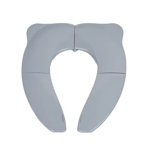 Nouveau siège de toilette pliable pour bébé en PP rose personnalisé, sac de voyage inclus, base en caoutchouc antidérapante, toilette d'apprentissage pliable pour enfants - Product Image 1