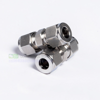 Konektor Union Baja Tahan Karat SS304 1/2" OD dengan Sambungan Kompresi Ferrule Ganda