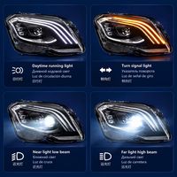 Kit de phares LED CSP 12V 36W 6000K pour GLK W204 2013-2015, installation facile, remplacement plug and play