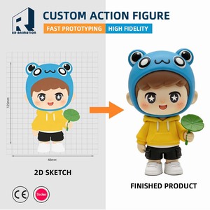 Figurines d'art en polyrésine artificielle de collection, service d'impression 3D, figurines de jouets mignons personnalisées - Product Image 1