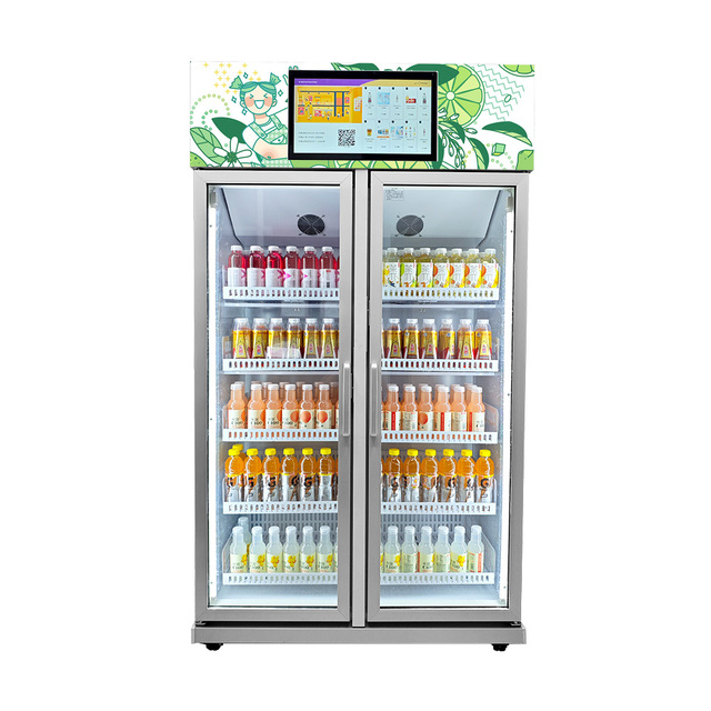 FEISHIAI Intelligent Convenience Cabinet Fresh Fruit Vegetables Salad Smart Fridge Digital Vending Machine