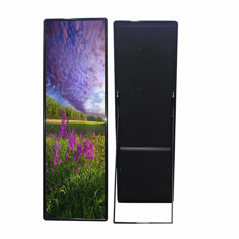 P2.5 P3 3mm 576*1920mm Ultra Slim Large Indoor Led Movie Poster Smart Control Portable Banner Led Screen