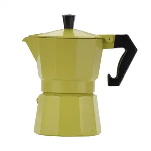 Ecocoffee 2021 Kitchen Accessories Coffee Makers Espresso Coffee Coffee & Tea Sets V Shaped 60 Aluminum Colorful Moka Pot