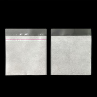 Selbstklebende Doppelseitige Flip-Cover Polypropylen-Taschen für CD Selbstklebende Transparente PP-Kunststoff CD DVD Disc Innenhüllen Umschläge