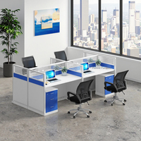 Bureau moderne et simple de luxe en forme de L Mobilier à panneaux modulaires multicolores en bambou pour la maison ou le personnel