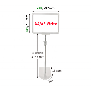 Stand penyangga tanda meja A4 A3 Multi Warna untuk Display konter ritel dan papan Poster promosi - Product Image 2