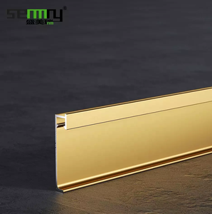 Plinthe décorative LED moderne en aluminium, éclairage d'ambiance dimmable pour résidence de luxe et hôtel - Product Image 4
