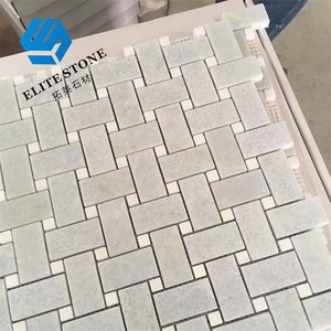 Carrelage en mosaïque de marbre Carrelage tissé Cuisine Dosseret Bain Mur <span class=keywords><strong>Beige</strong></span> Carrelage Basketweave Studio Line - Product Image 3