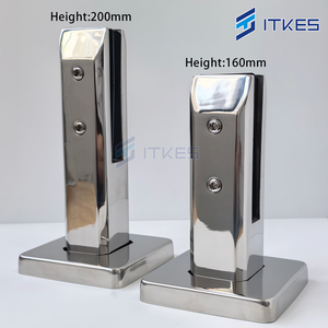 VUÔNG Glass spigots hồ bơi steel304 hàng rào Spigot kẹp nhà vườn cầu thang lan can lan can ban công sàn kính kẹp - Product Image 4
