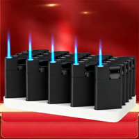 Briquets coupe-vent en métal en gros, boîtier en fer, combustible au butane, flamme réglable - Personnalisation de marque pour la publicité commerciale