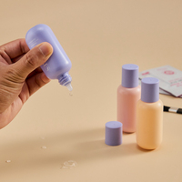 Bouteilles en plastique HDPE translucides à pompe pour fond de teint liquide, 1oz, 2oz, 3oz, 500ml – Vente en gros usine