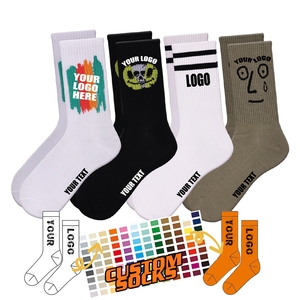 Chaussettes personnalisées en coton jacquard tricoté décontractées et antibactériennes pour hommes - Product Image 1