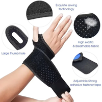 Sangle de compression du poignet réglable en néoprène et attelle de poignet, soutien du poignet pour le sport, soulagement de la douleur