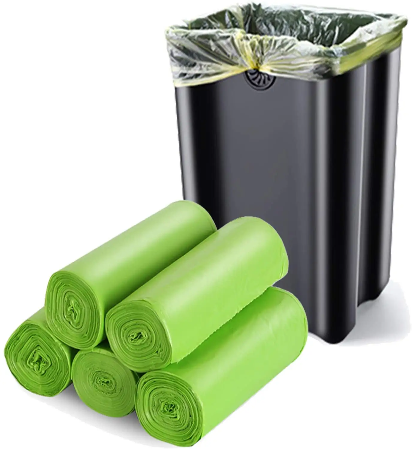 環境にやさしい100% コーンスターチゴミ袋堆肥化可能なフラット生分解性ゴミ袋