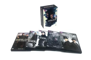 Sherlock The Complete Series Boxset 9 DVD Disc Pabrik Grosir Film DVD Serial TV Kartun Wilayah 1/Wilayah 2 DVD Gratis Pengiriman