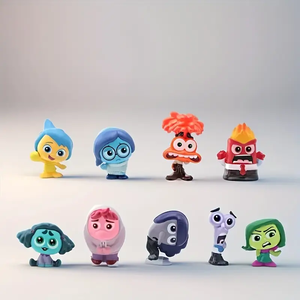 9pcs Brain Agents Movie Themed PVC Desktop Accessories-Figurines mignonnes et exquises pour la maison, le bureau, la décoration de voiture - Product Image 6