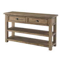 Étagère à livres Console Table basse latérale Meubles de salon Décoration d'hôtel Table Console en bois cristal