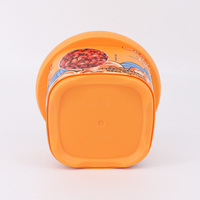 Boîte en plastique avec couvercle imprimé IML personnalisé aliments préfabriqués fromage poulet et riz bol Melody Bento PP chauffé au micro-ondes