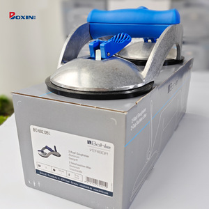 Ventouse à deux têtes Bohle Veribor avec poignée en aluminium, capacité de 70 kg, pour surfaces en verre et en métal - Product Image 1