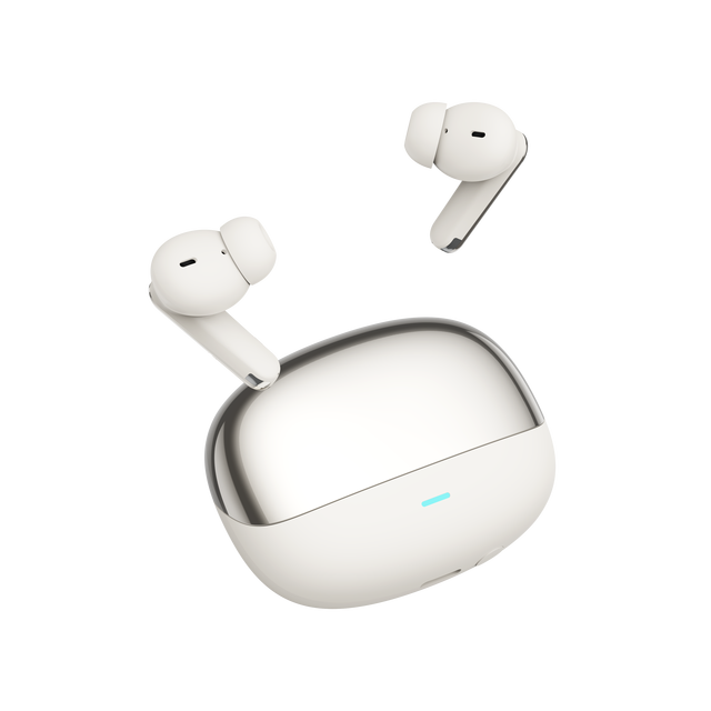 Active Noise Cancelling TWS Earbuds In-Ear Premium Earphones Quad Mic ENC LED Battery Indicator 5.4 IPX-4 Waterproof Surround