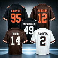 Vente en gros de jersey de haute qualité 4 # WATSON 12 # Maillot de football américain brodé SANDERS, maillot personnalisé
